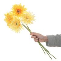 Bunga Simulasi Rumbai Berlekuk Krisan Rulang Gerbera Dekorasi Rumah Hotel Alat Peraga Fotografi Luar Ruangan Lembut dan Nyaman