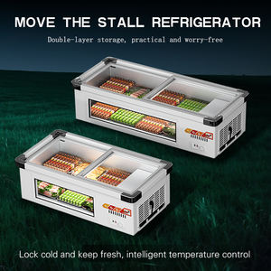 <span class=keywords><strong>Vitrine</strong></span> de congélateur <span class=keywords><strong>réfrigérée</strong></span> <span class=keywords><strong>mobile</strong></span> avec couvercle en verre <span class=keywords><strong>Vitrine</strong></span> de congélation <span class=keywords><strong>mobile</strong></span> à usage commercial - Product Image 2