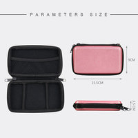 Étui de transport en EVA rose vif pour batterie externe, chargeur de téléphone portable, étui de protection antichoc pour appareils électroniques