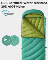Sac de camping en duvet de canard avec coque extérieure résistante à l'usure et coutures renforcées pour les voyageurs fréquents en famille en road trip