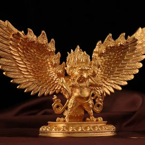 Décoration d'<span class=keywords><strong>oiseau</strong></span> Dapeng <span class=keywords><strong>Roc</strong></span> en or 24 carats de 12cm de haut avec traitement de mariage et de cadeau de 220g fabriqué par Golden Wing Bird - Product Image 1