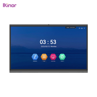Tableau blanc interactif intelligent anti-reflet LCD 86 pouces 4K UHD avec temps de réponse de 8 ms pour l'enseignement en ligne