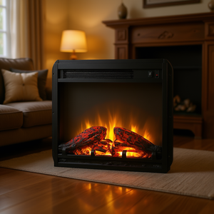 Chimenea Eléctrica Empotrable DB de 18 Pulgadas con Llama Realista, Juego de Leños Metálicos, Independiente para Interiores, Protección contra Sobrecalentamiento - Product Image 2