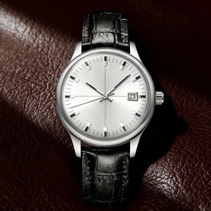 New Fashion Luxury Business Quartz <b>Watch</b> Stainless Steel Alloy Calendar Large Dial Leather Strap Men's Quartz <b>Watch</b> - Product Image 3