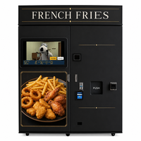 Distributeur automatique de frites intelligent à écran tactile de 32 pouces, personnalisable, pour aliments chauds, service rapide, à vendre