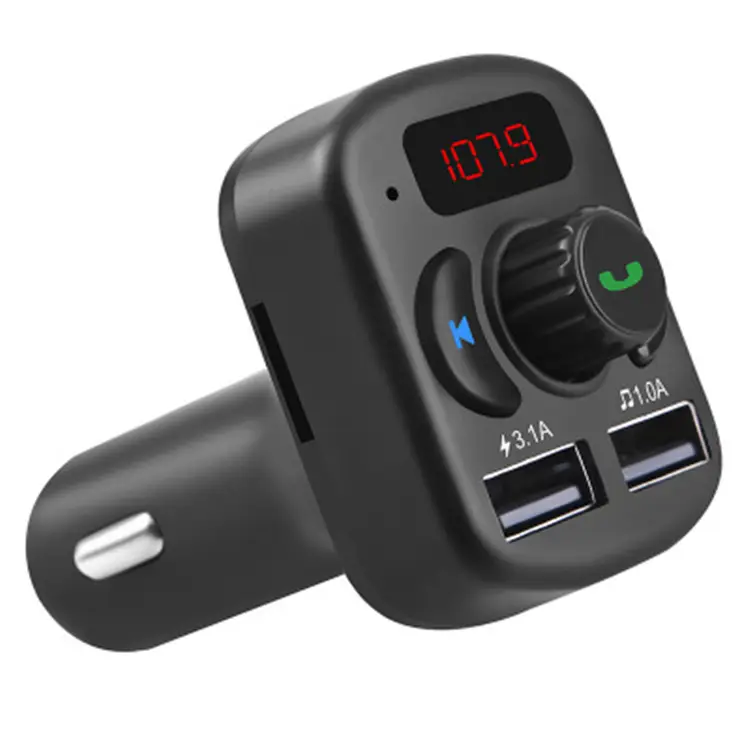 807E Car Kit Handsfree FM Transmitter Wireless MP3 Player 3.1A USB Car Charger