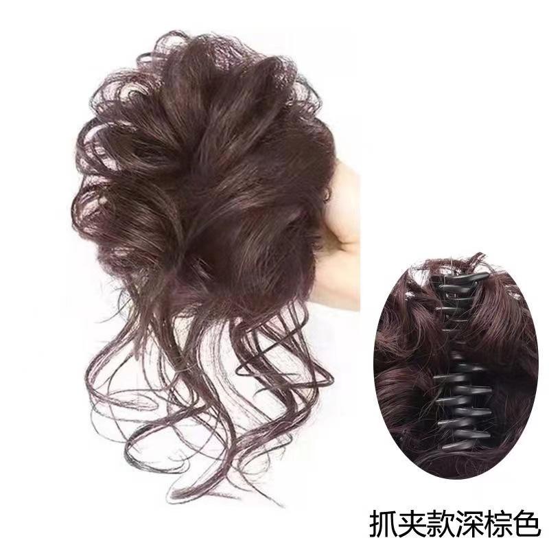 กิ๊บหนีบผมทรงกรงเล็บ [สีน้ำตาลเข้ม] สำหรับมัดผมเครายาว