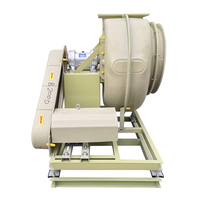 Ventilateur centrifuge anti-corrosion entièrement en PRV avec roue en PRV résistante à l'usure et pieds amortisseurs – Souffleur industriel