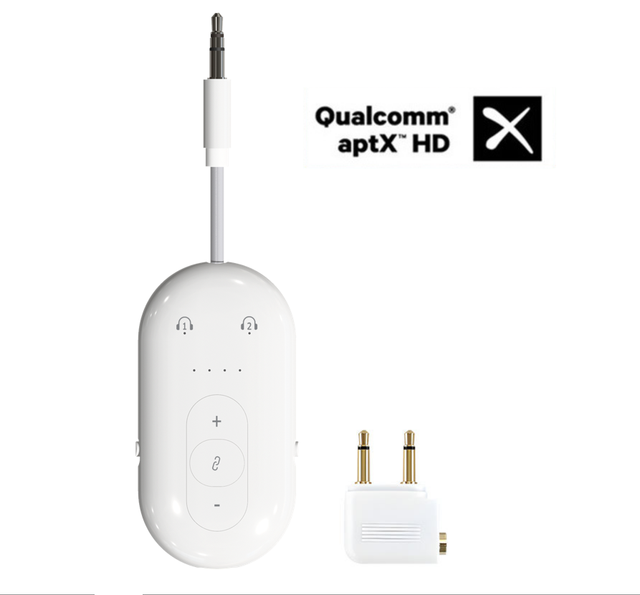 Advanced New 2-in-1 AUX Adapter Qualcomm AptX HD Low Latency  BT Audio Receiver and Transmitter for Car Home PC TV Stereo System