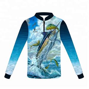 Healong diseño libre sublimación personalizada venta al por mayor llano deporte pesca Jersey camisa ropa - Product Image 5