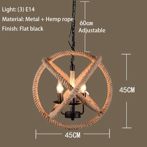 Đèn chùm trong nhà công nghiệp mặt dây đèn cho khách sạn phòng ngủ phòng khách dài quầy <span class=keywords><strong>bar</strong></span> cà phê ăn uống trang trí treo - Product Image 6