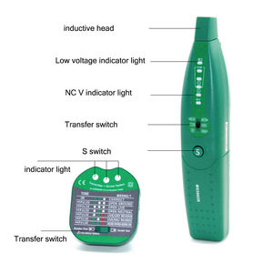 מקלט שקע משולב טסטר מקלט ורגישות מתכווננת חוט מד חשמלי מזן מפסק - Product Image 3