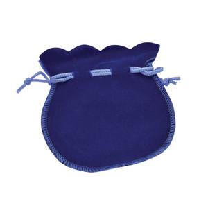 Bolsa de terciopelo con forma de ánfora de 100x130 mm con cordón para guardar joyas - Product Image 1