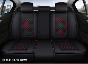 5 pièces housses de siège de voiture ensemble complet avec cuir imperméable, housse de coussin de véhicule automobile compatible Airbag ajustement universel pour la plupart - Product Image 6