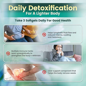 Integratori Naturali per il Drenaggio Linfatico in Capsule Morbide, Supporto Antiossidante per il Sistema Immunitario - Product Image 6