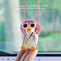 Adorno Colgante de Pato Lindo para Espejo Retrovisor de Coche, de Resina, Divertido, de Doble Uso, Decoración y Aromatizante, Accesorio para Interior de Coche, Venta al por Mayor