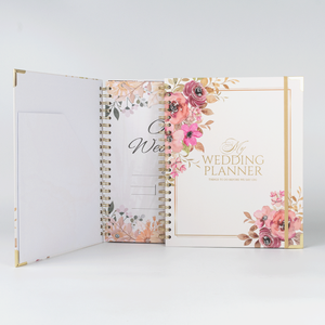 Sposa Planner personalizzato Organizer con copertina rigida Wedding Planner con copertina rigida confezione regalo per il servizio <span class=keywords><strong>di</strong></span> stampa <span class=keywords><strong>di</strong></span> Planner - Product Image 6
