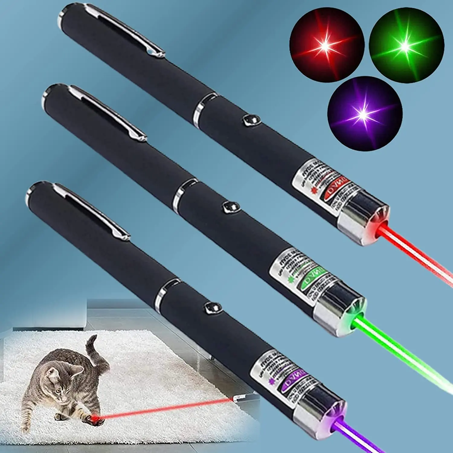 Ybgai ad alta potenza penna Laser gioco di addestramento Chaser giocattoli interattivi per gatti per interni cani da gatto Pet Pointer giocattoli sostenibili