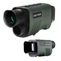 Jumelles de vision nocturne à grande ouverture F1.6, monoculaire, capteur CMOS haute sensibilité, télescope numérique à zoom 8X avec 7 niveaux IR