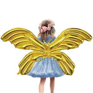Ballon Papillon Doré de 47 Pouces, Grand Ballon Ailes d'Ange en Mylar, Ballon Fée Papillon, Décoration d'Anniversaire, Déguisement d'Halloween - Product Image 1