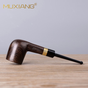 Muxiang Wooden Tobacco Pipe 9mm Filter Straight Handmade Solid Wood Pipe For Smoking - Product Image 2
