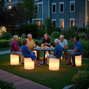 2022Smart Mobile barTable Top Vendeur <span class=keywords><strong>Location</strong></span> Événement Meubles En Croissance Blanc En Plastique Lumineux Solaire LED Compteur <span class=keywords><strong>De</strong></span> Lumière pour bar - Product Image 5