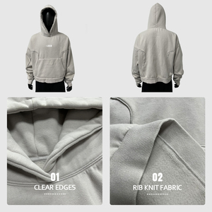 Felpa con Cappuccio Vintage in Cotone Felpato per Uomo, Stampa Personalizzata, Qualità Pesante, Stile Streetwear, Produttori <span class=keywords><strong>2026</strong></span> - Product Image 4