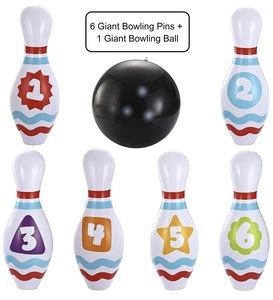 Deportes al aire libre Rompecabezas inflable de plástico para niños Juguete Bola de <span class=keywords><strong>bolos</strong></span> PVC inflable Blanco con números Bola de <span class=keywords><strong>bolos</strong></span> enorme - Product Image 6