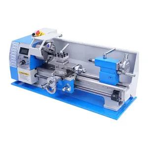 HUISN Metal Manual Lathe Machine 850 W Precision Mini Variable Turning Machine CTZ210