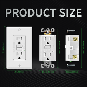 Mvavava אמריקה uel & cul רשום 1/2/3/4 כנופיה wlot gfci us wr/tr תקע 20w pd USB מתג קיר מתג לשקע שקע - Product Image 5