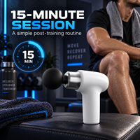 Pistolet de massage portatif 6 mm en gros avec 6 vitesses, 4 accessoires et minuteur de 15 minutes pour l'entraînement physique et la récupération post-entraînement