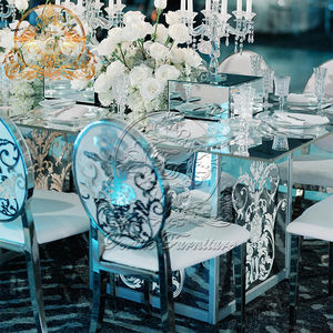 Led luce <span class=keywords><strong>in</strong></span> metallo Base di <span class=keywords><strong>vetro</strong></span> banchetto <span class=keywords><strong>sala</strong></span> da pranzo <span class=keywords><strong>tavolo</strong></span>/<span class=keywords><strong>tavolo</strong></span> di nozze - Product Image 1