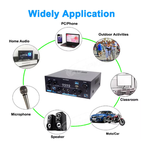 Amplificateur audio <span class=keywords><strong>HiFi</strong></span> AK55 Auto Partner, amplificateur numérique BT, RMS 70W, 70W, 2 canaux, 0 entrées, radio FM, système stéréo pour voiture et maison - Product Image 2