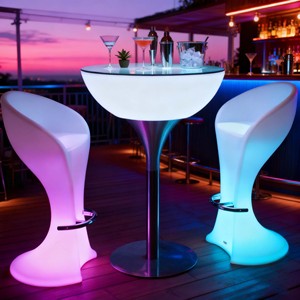 Commercial Furniture 16 Colors Changing Outdoor Furniture Patio <strong>Garden</strong> <strong>bar</strong> <strong>Table</strong> <strong>and</strong> <strong>Stools</strong> Set Furniture - Product Image 3