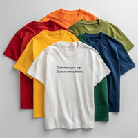 T-shirt ample vintage en coton 100% de haute qualité, style streetwear, manches courtes