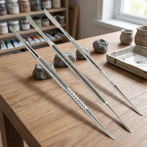 Kit d'instruments chirurgicaux dentaires en acier inoxydable à 3 mors, avec poignée moletée manuelle, Classe II, couleur argent - Product Image 4