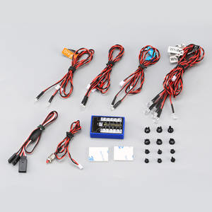 Piezas de Mejora para Auto RC <span class=keywords><strong>1</strong></span>/<span class=keywords><strong>10</strong></span>, Kit de Luces Estroboscópicas LED Ultra Brillantes de 12 LED, <span class=keywords><strong>1</strong></span>/<span class=keywords><strong>10</strong></span> <span class=keywords><strong>1</strong></span>/8 <span class=keywords><strong>TAMIYA</strong></span> TRX 4WD Axial SCX10 Truck D90 - Product Image 5