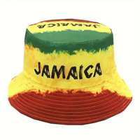 Chapeau Bob Drapeau Jamaïcain Tendance Unisexe – Idéal pour l'Été, la Plage et les Activités de Plein Air