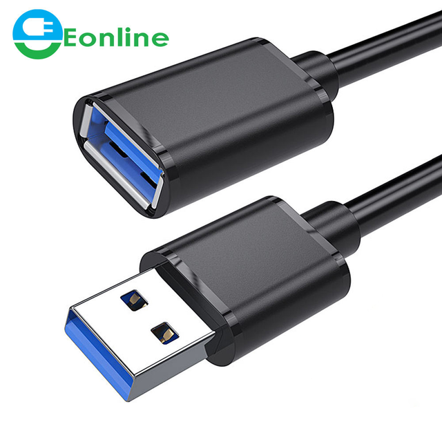 Eonline USB3.0 Extension Cable Male to Female USB 3.0 2.0 Wire Cord for Smart TV PS4 5Gbps USB Sync Transfer Extender Cable