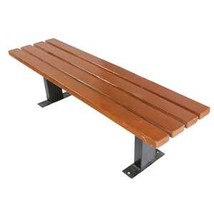 Factory Wholesale 1.5m Hardwood Slat <strong>Bench</strong> Long Outdoor Furnitures High Performance Stainless Steel For Hospital School Exterior - Product Image 1