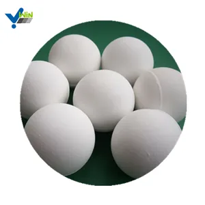 92% 95% alüminyum oksit topu beyaz inert seramik porselen alümina taşlama topu olarak medya topu