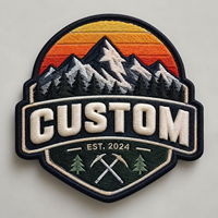Patch de revers de chemise personnalisé avec logo tissé ou brodé, à thermocoller, vente en gros du fabricant