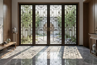 Ventanas Abatibles Modernas de Doble Vidrio con Marco de Aluminio, Alta Eficiencia y Resistentes al Viento para Proyectos, Precio al por Mayor