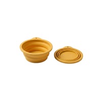 Bol pliable en silicone pour animaux de compagnie, portable, pour l'extérieur, de qualité alimentaire, pour l'eau