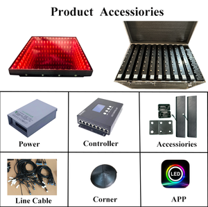 Đèn sân khấu Tempered Glass 3D Magnetic Dance Floor DMX Infinity gương Bảng điều chỉnh Led Dance Floor đối Wedding party - Product Image 4