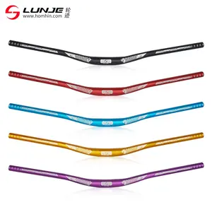 LUNJE persediaan pabrik 720/780 31.8mm setang sepeda gunung anoda pegangan Sepeda Horizontal Aksesori MTB p