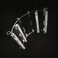 Support de plaquettes en quartz transparent personnalisé pour 2/4/6 plaquettes, instrument en verre de haute pureté