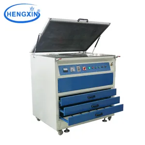 90*120cm tamanho grande UV exposição a vácuo máquina com seda frame & steel placas secador forno unidade