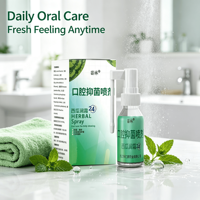 Spray buccal rafraîchissant aux herbes, saveur pastèque, extrait de plantes naturelles, brume buccale pour le nettoyage quotidien et une haleine fraîche