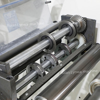 Machine d'impression flexographique en ligne HJRY-350, 8 à 10 couleurs, imprimante flexo à moteur servo pour étiquettes, papier, film plastique avec refroidisseur